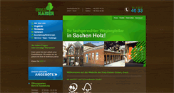 Desktop Screenshot of holz-kaiser-goch.de