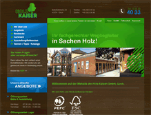 Tablet Screenshot of holz-kaiser-goch.de